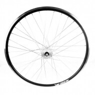 AxBike Voorwiel met 2 Naafwanden Nexus Dynamo - Aluminium - Maat Band 28 inch - Zwart