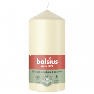 Bolsius Stompenkaars - 33u Brandduur - Ø58mm - 12cm - Soft Pearl - Merk Bolsius - Aantal branduren 33u - Kleur Parel - Geur Ongeparfumeerd