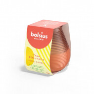 Bolsius True Citronella Buitenkaars - Ø95mm - H10cm - Koraal - Merk Bolsius - Aantal branduren 40u