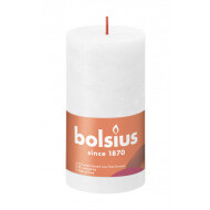 Bolsius Rustiek Stompkaars - 60u Brandduur - Ø68mm - H13cm - Cloudy White - Merk Bolsius - Kleur Wit - Aantal branduren 60u - Geur Ongeparfumeerd