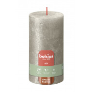 Bolsius Rustiek Stompkaars - 60u Brandduur - Ø70mm - H13cm - Summer Champagne - Merk Bolsius - Aantal branduren 60u
