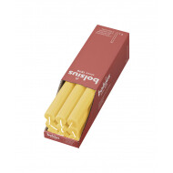 Bolsius Rustiek Tafelkaars - 12u Brandduur - Ø23mm - H27cm - Sunny Yellow - 16 Stuks - Merk Bolsius - Aantal branduren 12u