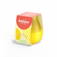 Bolsius True Citronella Buitenkaars - Ø95mm - H10cm - Geel - Merk Bolsius - Aantal branduren 40u