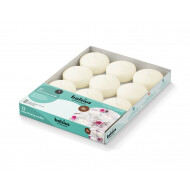 Bolsius Maxi Drijfkaarsen - 8u Brandduur - Ø77mm - H2,9cm - Ivoor - 12 Stuks - Merk Bolsius - Aantal branduren 8u