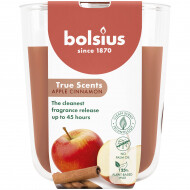 Bolsius True Scents Geurkaars - 97/85 - Apple Cinnamon - Merk Bolsius - Geur Appel Kaneel - Kleur Licht bruin - Aantal branduren 45u