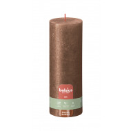 Bolsius Rustiek Stompkaars - 85u Brandduur - Ø70mm - H19cm - Summer Copper - Merk Bolsius - Kleur Koper - Geur Ongeparfumeerd - Aantal branduren 85u