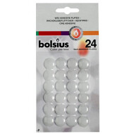 Bolsius Hechtwasrondjes - Wit - 24 Stuks - Merk Bolsius - Aantal branduren Nvt