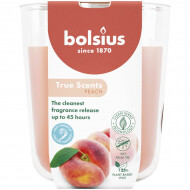Bolsius True Scents Geurkaars - 97/85 - Peach - Merk Bolsius - Kleur Oranje - Aantal branduren 45u - Geur Perzik