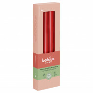 Bolsius Gotische Kaarsen - 20u Brandduur - Ø24mm - H15cm - Delicate Red - 4 Stuks - Merk Bolsius - Aantal branduren 20u