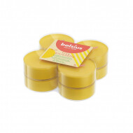 Bolsius Maxi Waxinelichtjes True Citronella - Ø60mm - H2,20cm - Geel - 8 Stuks - Merk Bolsius - Aantal branduren 8u