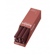 Bolsius Rustiek Tafelkaars - 12u Brandduur - Ø23mm - H27cm - Velvet Red - Merk Bolsius - Aantal branduren 12u