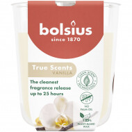 Bolsius True Scents Geurglas - 80/73 - Vanilla - Merk Bolsius - Geur Vanille - Aantal branduren 25u - Kleur Ivoor