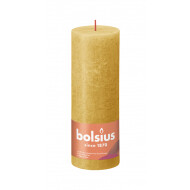 Bolsius Rustiek Stompkaars - 35u Brandduur - Ø70mm - H19cm - Honeycomb Yellow - Merk Bolsius - Kleur Geel - Aantal branduren 35u - Geur Ongeparfumeerd