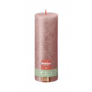 Bolsius Rustiek Stompkaars - 85u Brandduur - Ø70mm - H19cm - Summer Pink - Merk Bolsius - Geur Ongeparfumeerd - Aantal branduren 85u - Kleur Roze