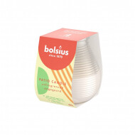 Bolsius Buitenkaars - Ongegeurd - 40u Brandduur - Ø90mm - H9,5cm - Milky White - Merk Bolsius - Aantal branduren 40u