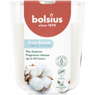 Bolsius True Scents Geurkaars - 97/85 - Fresh Cotton - Merk Bolsius - Kleur Wit - Geur Vers Katoen - Aantal branduren 45u
