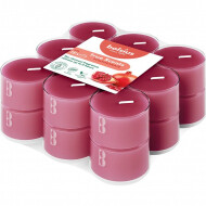 Bolsius True Scents Geurkaars - 6u Brandduur - Ø39mm -  H1,8cm - Pomegranate - 18 Stuks - Merk Bolsius - Aantal branduren 6u