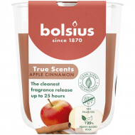 Bolsius True Scents Geurglas - 80/73 - Apple Cinnamon - Merk Bolsius - Kleur Licht bruin - Aantal branduren 25u - Geur Appel Kaneel