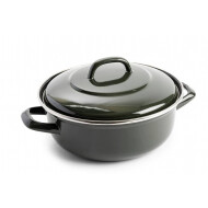Dagelijkse Kost Ragoût - Ø22cm - Acier Émaillé - Vert Olive - Marque Dagelijkse Kost - Convient pour Four,Toutes sources de chaleur,Halogeen,Induction,Gaz,Keramisch,Brander,Électrique