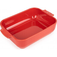 Peugeot Appolia Plat Four Rectangle - 1,4L - 25x6,3x16,2cm - Céramique - Rouge - Marque Peugeot Saveurs - Couleur Rouge - Matériel Céramique