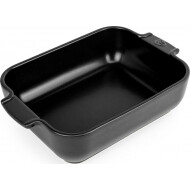 Peugeot Appolia Plat Four Rectangle - 1,4L - 25x6,3x16,2cm - Céramique - Noir - Marque Peugeot Saveurs - Matériel Céramique - Couleur Noir