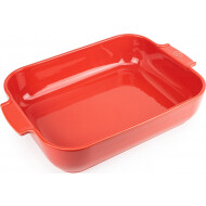 Peugeot Appolia Plat Four Rectangle - 2,7L - 32x7,2x21,2cm - Céramique - Rouge - Marque Peugeot Saveurs - Couleur Rouge - Matériel Céramique