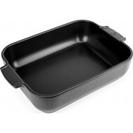 Peugeot Appolia Plat Four Rectangle - 2,7L - 32x7,2x21,2cm - Céramique - Noir - Marque Peugeot Saveurs - Couleur Noir - Matériel Céramique