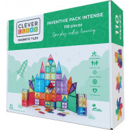 Cleverclixx Inventive Pack Intense Magnetische Tegels Bouwset - 110 stuks - Merk Cleverclixx - Leeftijd vanaf 3 jaar