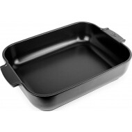 Peugeot Appolia Rechthoekige Ovenschaal - 5,2L - 40x8,4x27,3cm - Keramiek - Zwart - Merk Peugeot Saveurs - Materiaal Keramiek - Kleur Zwart