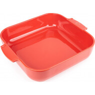 Peugeot Appolia Plat Four Carré - 5,4L -37,2x8,2x36cm - Céramique - Rouge - Marque Peugeot Saveurs - Matériel Céramique - Couleur Rouge