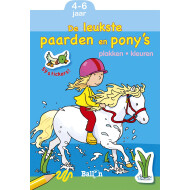 De Leukste Paarden en Pony's - Plakken en Kleuren - Genre boek Speelboeken - Hoofdauteur Onbekend