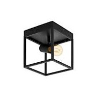 Plafondlamp Silentina 1xE27 - Nieuw sinds 19/09/2019 - Merk Eglo - Fitting E27 - Type lamp Lamp niet inbegrepen - Materiaal Staal - Aantal lichtpunten 1 - Kleur Zwart