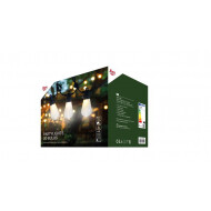 Lumière de Fête LED - 20 Grandes Ampoules - Blanc Chaud - Nouveau depuis 20/03/2023 - Marque Euro Light