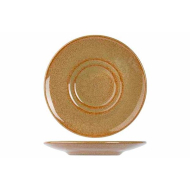 Cosy&Trendy Bistro Mustard Yellow Soucoupe - Ø13,5cm - Grès - Jaune - Matériel Poterie - Couleur Jaune