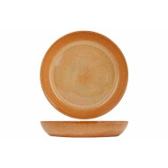 Cosy&Trendy Bistro Mustard Yellow Schaal - Ø25.5X4.1cm - Aardewerk - Geel - Materiaal Aardewerk - Kleur Geel