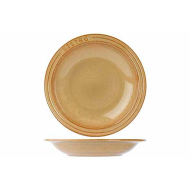 Cosy&Trendy Bistro Mustard Yellow Assiette Creuse - Ø26cm - Grès - Jaune - Matériel Poterie - Couleur Jaune