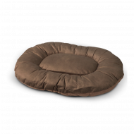 Coussin beige / gris 60x45x7,5 cm - Marque Euro Pet - Matériel Matière plastique - Caractéristiques Lavable - Couleur Beige - Forme Ovale - Convient pour Intérieur,Intérieur,Cage