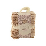 Plaid Comfy - 180x240cm - Taupe - Merk DDD - Kleur Taupe