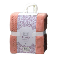 Plaid Luxe - 180x240cm - Zacht Roze - Merk DDD - Kleur Roze