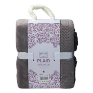 Plaid Luxe - 180x240cm - Grijs - Merk DDD - Kleur Grijs