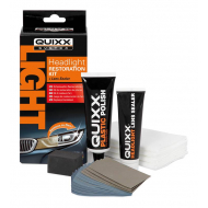 QUIXX Kit de restauration de phares - jaune mat - polish et protection UV - Marque QUIXX System
