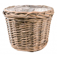 Panier à Plantes en Osier - Rond - Ø25cm - Brun - Marque DDD - Matériel Roseau commun - Contenu 20 l