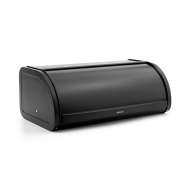 Brabantia Boîte à Pain avec Couvercle Roulant Large - 16L - 17,3x26,2x44,5cm - Acier - Noir Mat - Marque Brabantia - Couleur Noir Mat - Matériel Acier