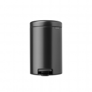 Brabantia NewIcon Poubelle à Pédale X - 12L - Gris Foncé - Marque Brabantia - Contenu 12 l - Couleur Gris foncé