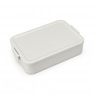 Brabantia Make & Take Boîte à Lunch Large - 2L - 6,2x16,7x25,5cm - Plastique - Gris Clair - Marque Brabantia - Couleur Gris - Matériel Matière plastique