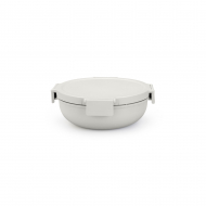Brabantia Make & Take Boîte à Salade - Compartiments + Vinaigrette - 1,3L - Plastique - Gris Clair - Marque Brabantia - Couleur Gris - Matériel Matière plastique