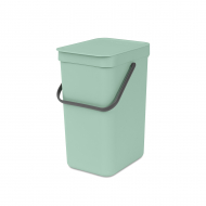 Brabantia Sort & Go Afvalemmer C - Met Muurbevestiging - 12L - Jade Groen - Merk Brabantia - Kleur Groen - Inhoud 12 l