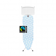 Brabantia Strijkplank B - Metalen Stoomunithouder - 8mm Schuimlaag - 124x38cm - Fresh Breeze - Merk Brabantia - Kleur Wit,Blauw - Opties Nvt