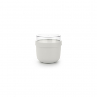 Brabantia Make & Take Pot de Yaourt - Couvercle Vissable - 0,6L - Plastique - Gris Clair - Marque Brabantia - Couleur Gris - Matériel Matière plastique