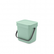 Brabantia Sort & Go Poubelle A - 3L - Vert Jade - Marque Brabantia - Contenu 3 l - Couleur Vert